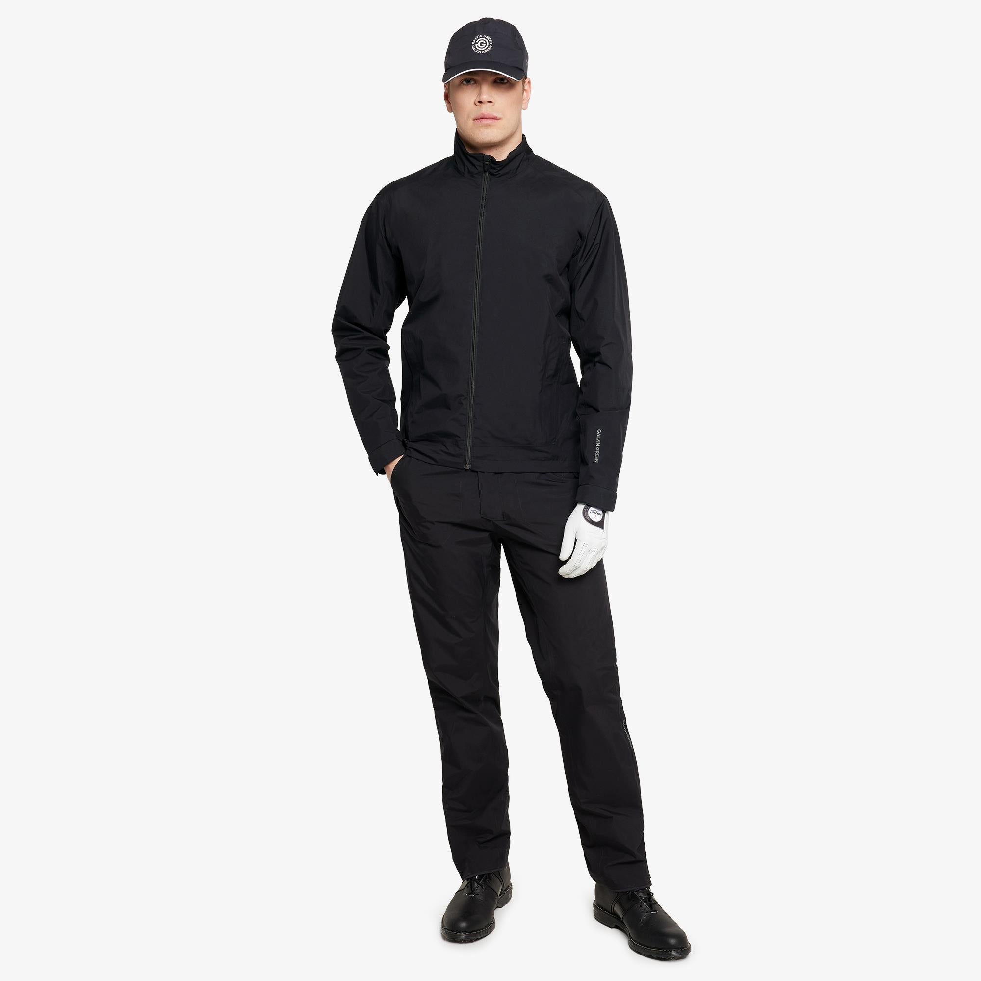 Galvin Green Aston Dryvr Gore-Tex Mens Waterproof Golf Jacket Black